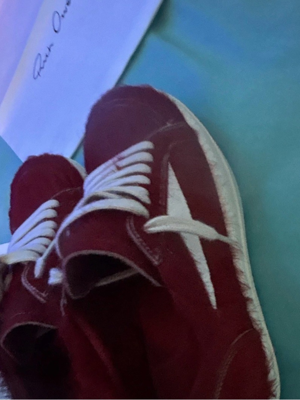 Rick Owen vans red fury